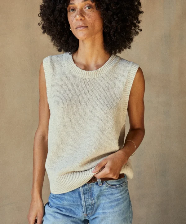 Tees + Tanks | Sweaters*Outerknown Crescent Knit Tank Moonlight