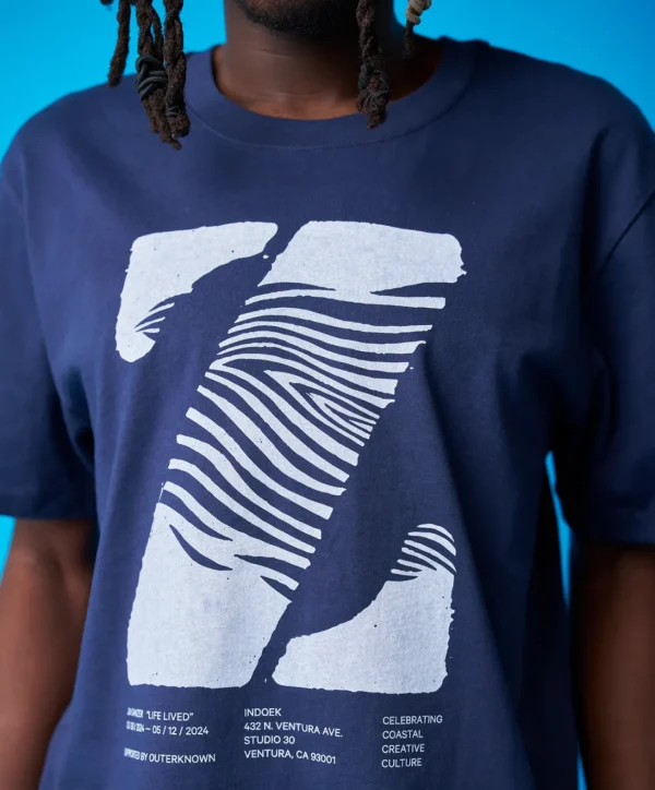 Tees + Tanks | Tees + Henleys*Outerknown Ganzer Zebra Tee Navy