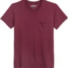 Tees + Henleys*Outerknown Groovy Pocket Tee Deepmagenta