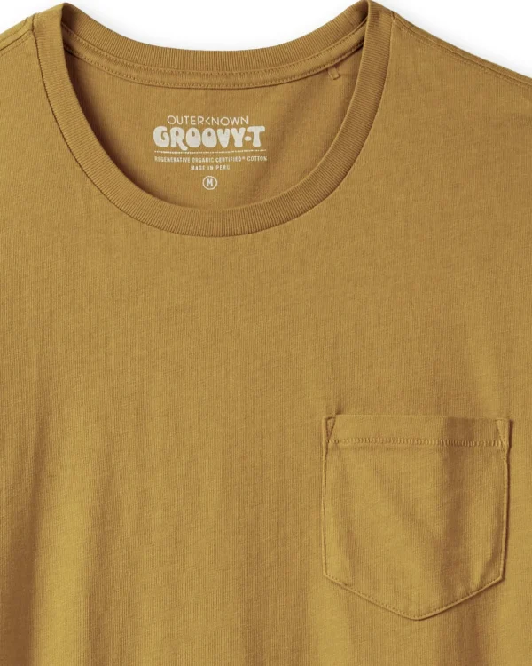 Tees + Henleys*Outerknown Groovy Pocket Tee Tumeric