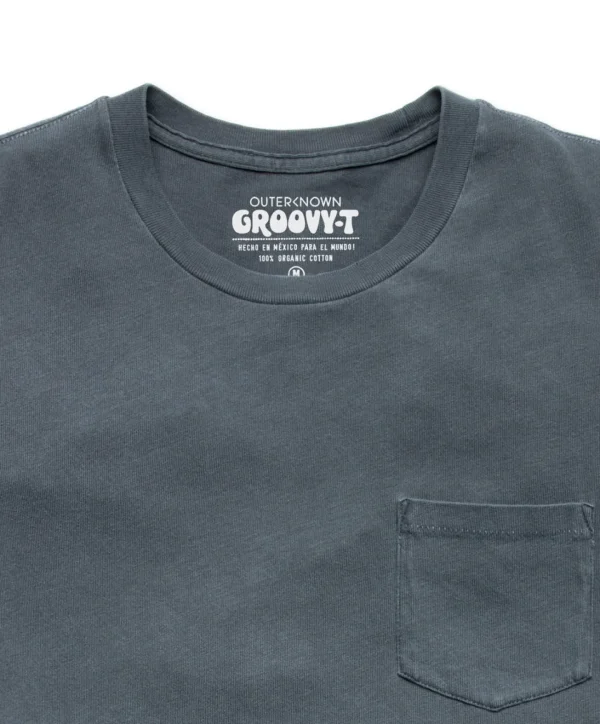 Tees + Henleys*Outerknown Groovy Pocket Tee Trueblack