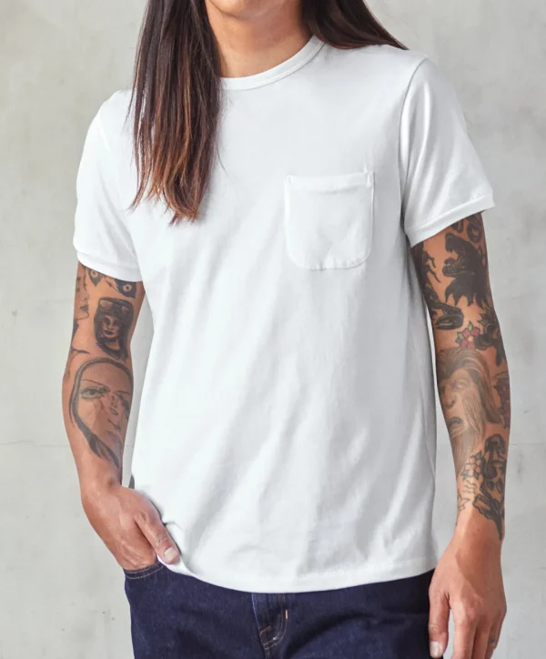 Tees + Henleys*Outerknown Groovy Pocket Tee Salt