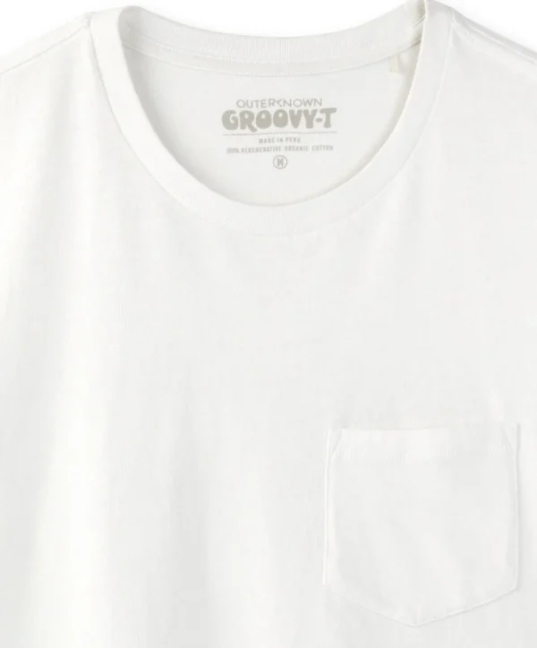 Tees + Henleys*Outerknown Groovy Pocket Tee Salt