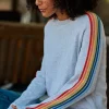 Sweaters*Outerknown Halcyon Sweater Greyrainbowstripe