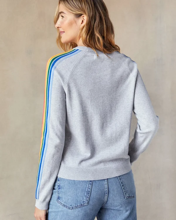 Sweaters*Outerknown Halcyon Sweater Greyrainbowstripe