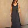 Jumpsuits + Dresses*Outerknown Hermosa Tank Dress Washedblack