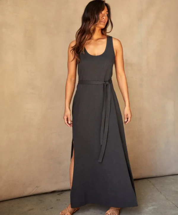 Jumpsuits + Dresses*Outerknown Hermosa Tank Dress Washedblack