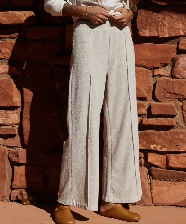 Lounge | Pants + Shorts*Outerknown Hightide Wide Leg Pant Oatmealheather