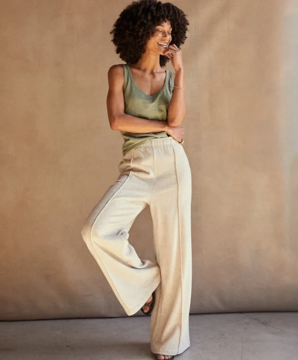 Lounge | Pants + Shorts*Outerknown Hightide Wide Leg Pant Oatmealheather