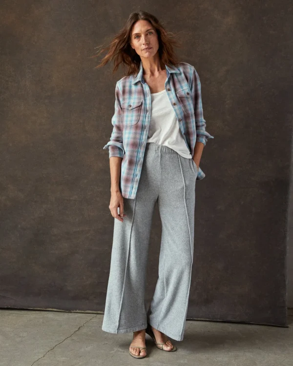 Lounge | Pants + Shorts*Outerknown Hightide Wide Leg Pant Heathergrey