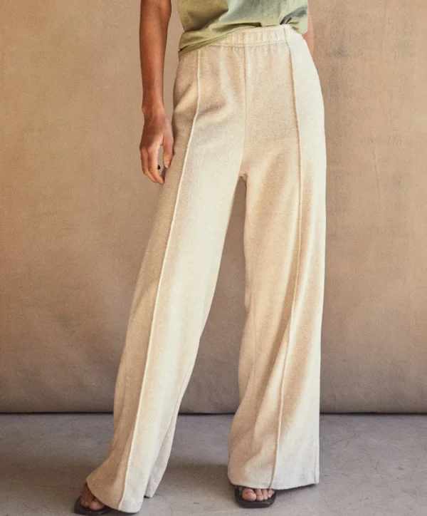 Lounge | Pants + Shorts*Outerknown Hightide Wide Leg Pant Oatmealheather