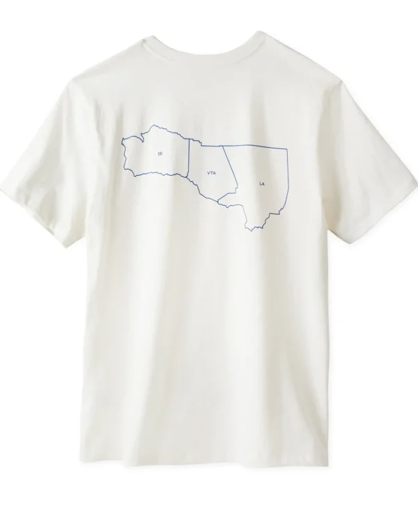 Tees + Tanks | Tees + Henleys*Outerknown Indoek County Lines Tee Shirt Salt