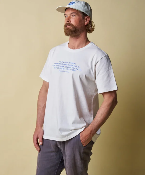 Tees + Tanks | Tees + Henleys*Outerknown Indoek County Lines Tee Shirt Salt