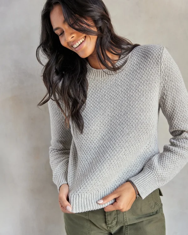 Sweaters*Outerknown Isla Sweater Heathergrey