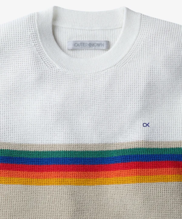 Sweaters*Outerknown Nostalgic Sweater Oatmealrainbow