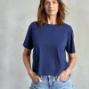 Tees + Tanks*Outerknown Saltwater Slub Tee Marine