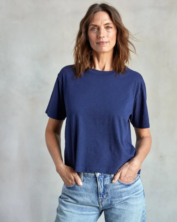 Tees + Tanks*Outerknown Saltwater Slub Tee Marine