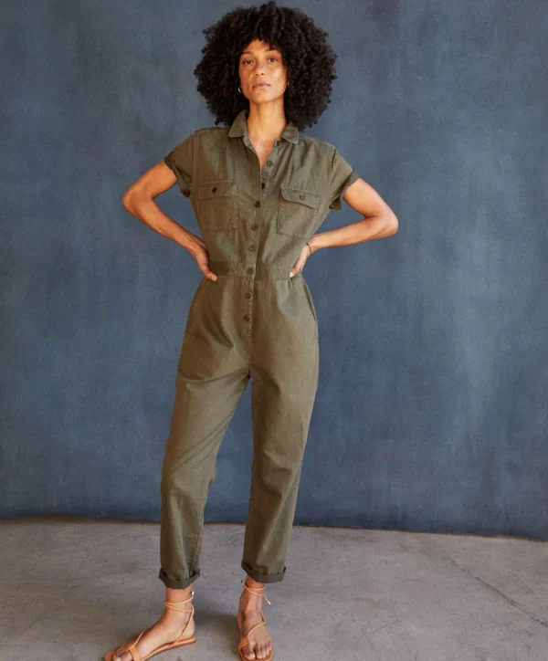 Jumpsuits + Dresses*Outerknown S.E.A. Suit Olivenight