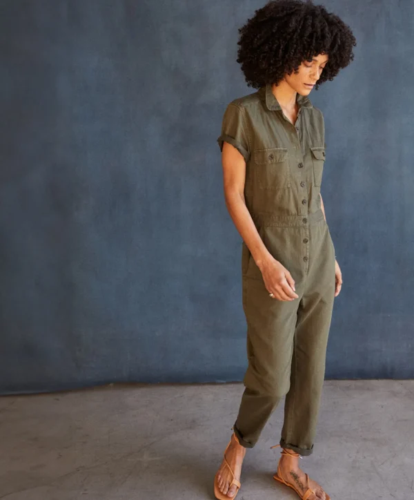 Jumpsuits + Dresses*Outerknown S.E.A. Suit Olivenight