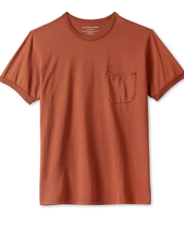 Tees + Henleys*Outerknown Sojourn Pocket Tee Copper