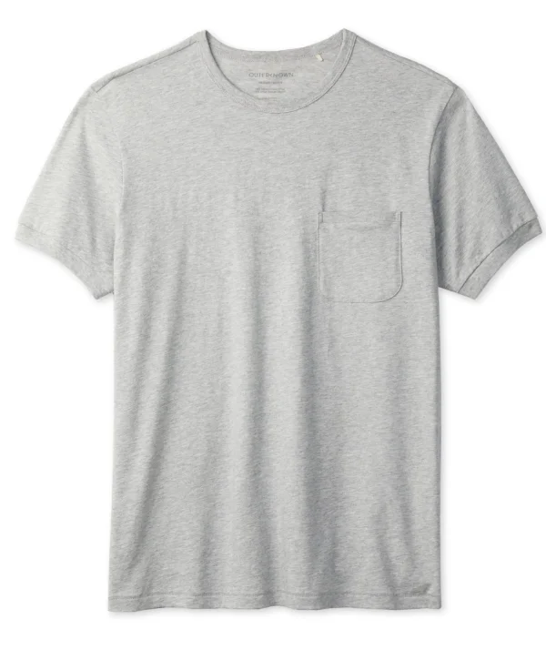 Tees + Henleys*Outerknown Sojourn Pocket Tee Heathergrey