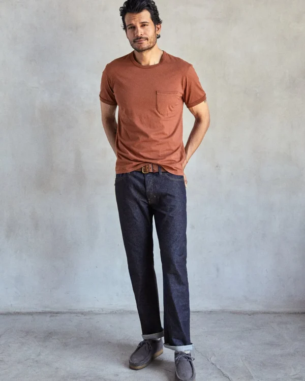 Tees + Henleys*Outerknown Sojourn Pocket Tee Copper