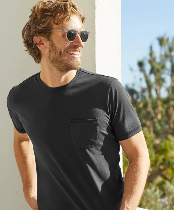 Tees + Henleys*Outerknown Sojourn Pocket Tee Brightblack