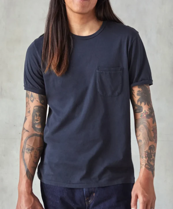 Tees + Henleys*Outerknown Sojourn Pocket Tee Indigo