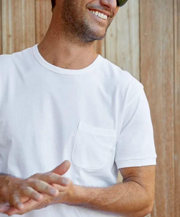 Tees + Henleys*Outerknown Sojourn Pocket Tee Brightwhite