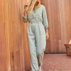 Jumpsuits + Dresses*Outerknown Station Cinched Jumpsuit Harbor