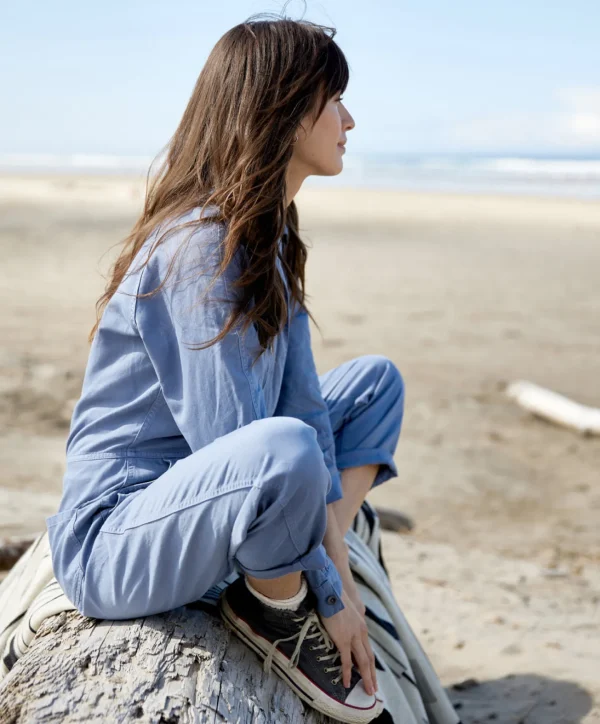 Jumpsuits + Dresses*Outerknown Station Jumpsuit Frenchblue