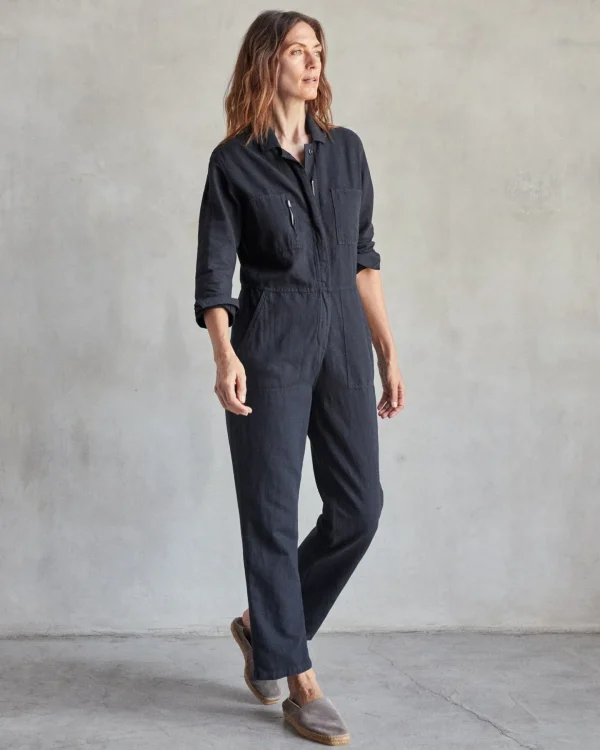 Jumpsuits + Dresses*Outerknown Station Jumpsuit Pitchblack