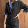 Jumpsuits + Dresses*Outerknown Station Suit Shortall Pitchblack