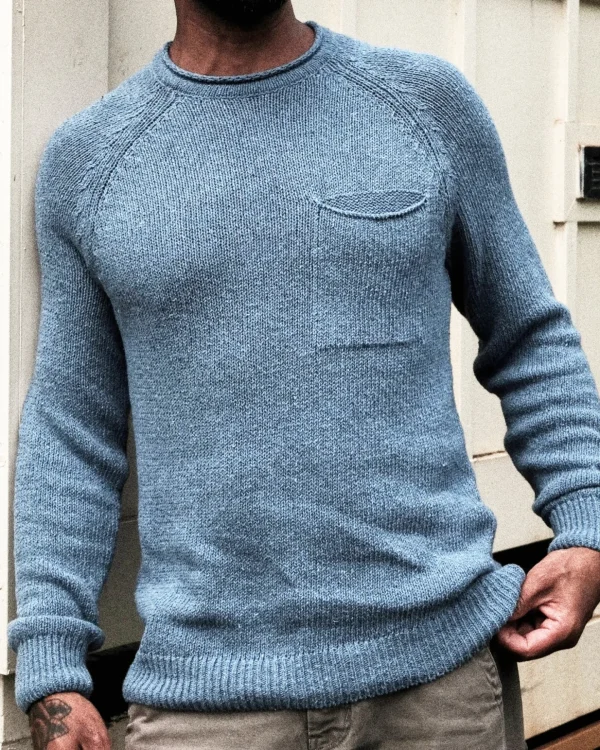 Sweaters*Outerknown Stinson Rollneck Sweater Fadeddenim