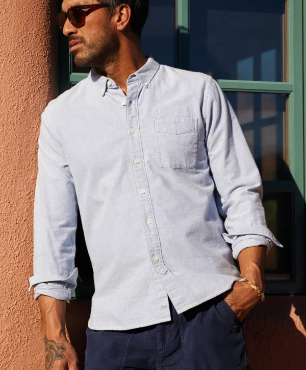 Shirts*Outerknown The Artist Oxford Oxfordblue