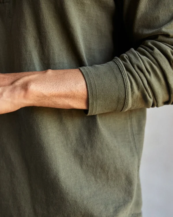 Tees + Henleys*Outerknown The Big Heavy Tee Henley Deepolive