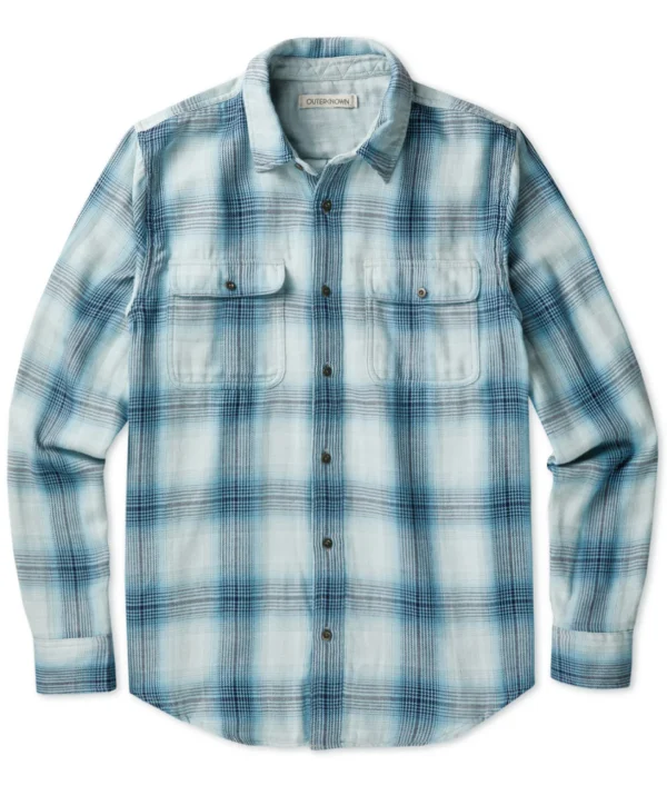 Shirts*Outerknown The Slowdown Shirt Bluewaveombreplaid