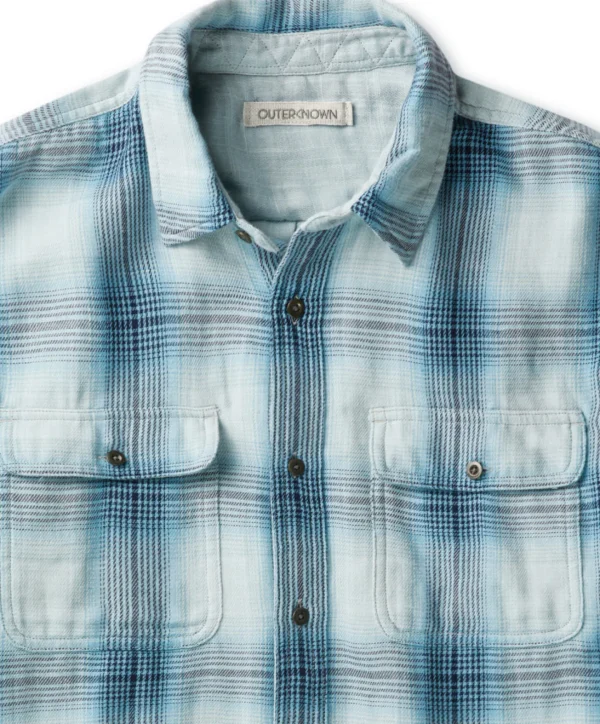 Shirts*Outerknown The Slowdown Shirt Bluewaveombreplaid