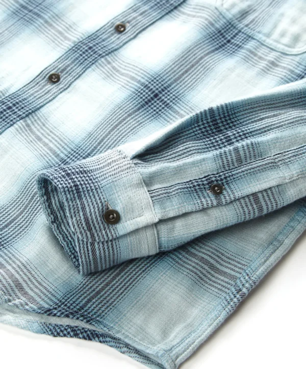 Shirts*Outerknown The Slowdown Shirt Bluewaveombreplaid