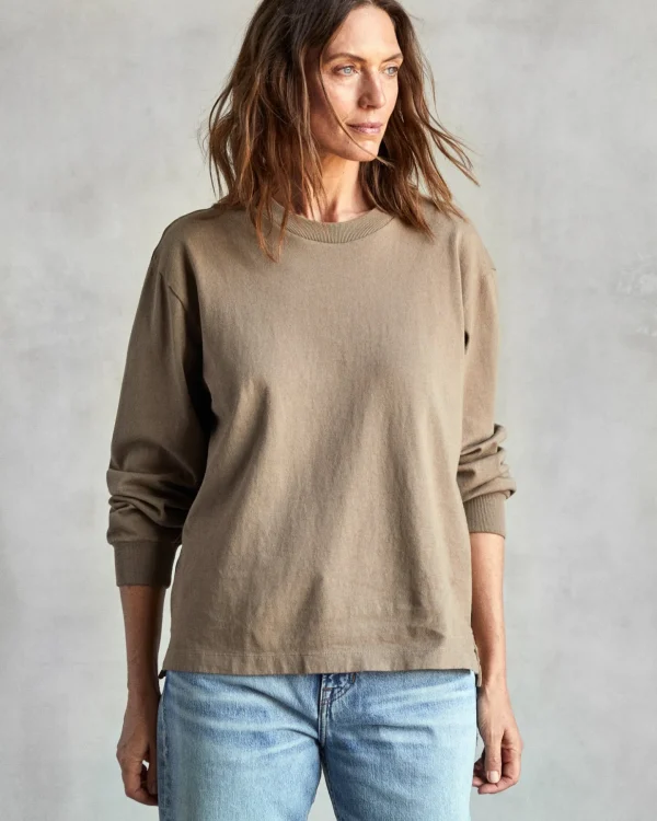 Tees + Tanks*Outerknown The Women's Big Heavy Tee Chestnut