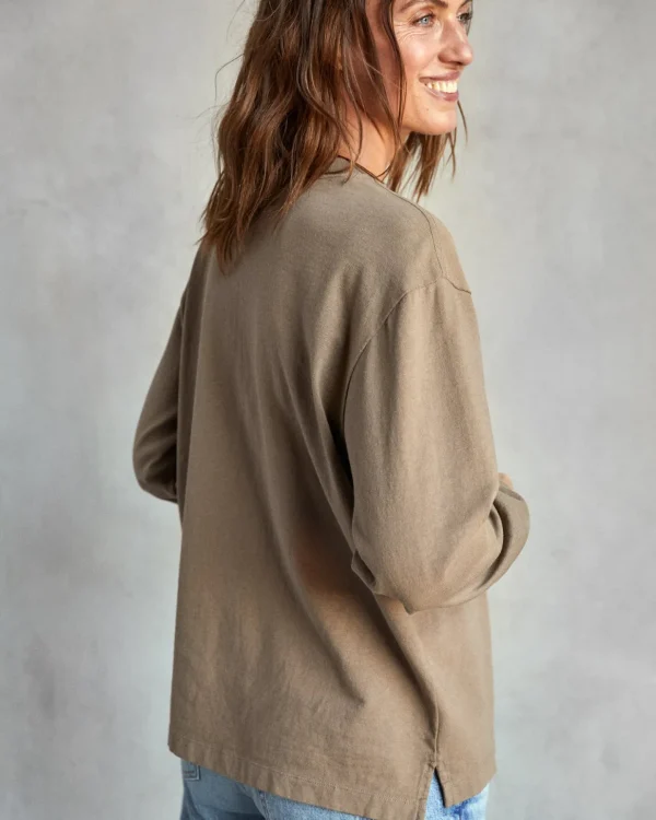 Tees + Tanks*Outerknown The Women's Big Heavy Tee Chestnut