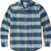 Shirts*Outerknown Transitional Slub Flannel Solimarbluelandandseaplai