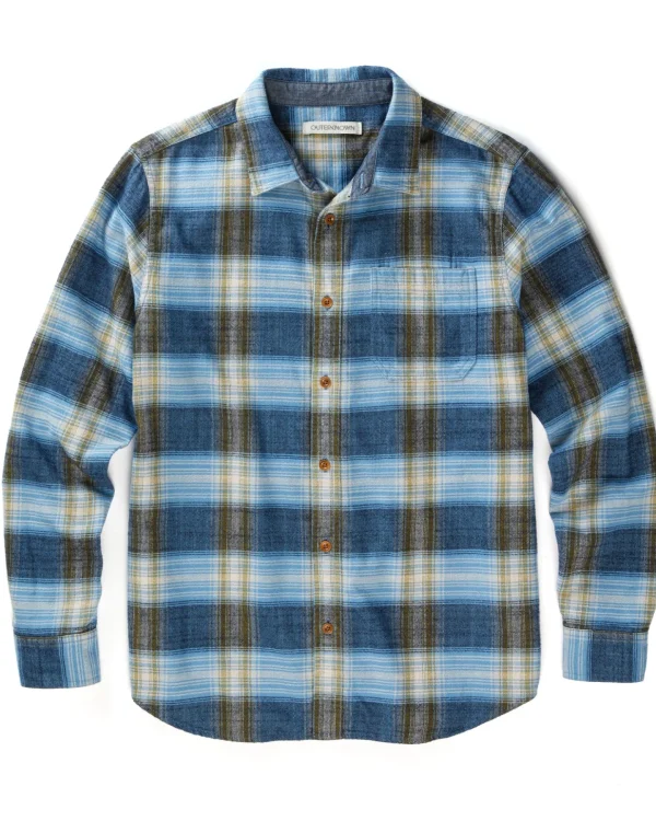 Shirts*Outerknown Transitional Slub Flannel Solimarbluelandandseaplai