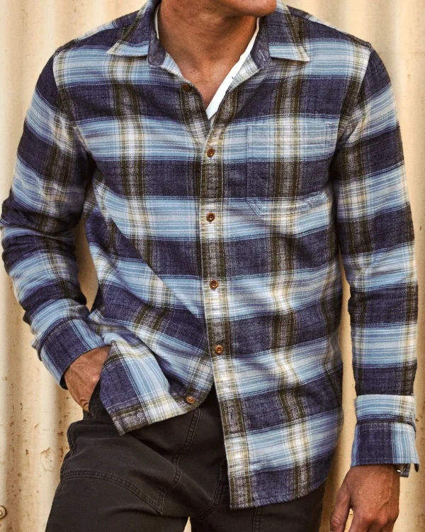 Shirts*Outerknown Transitional Slub Flannel Solimarbluelandandseaplai