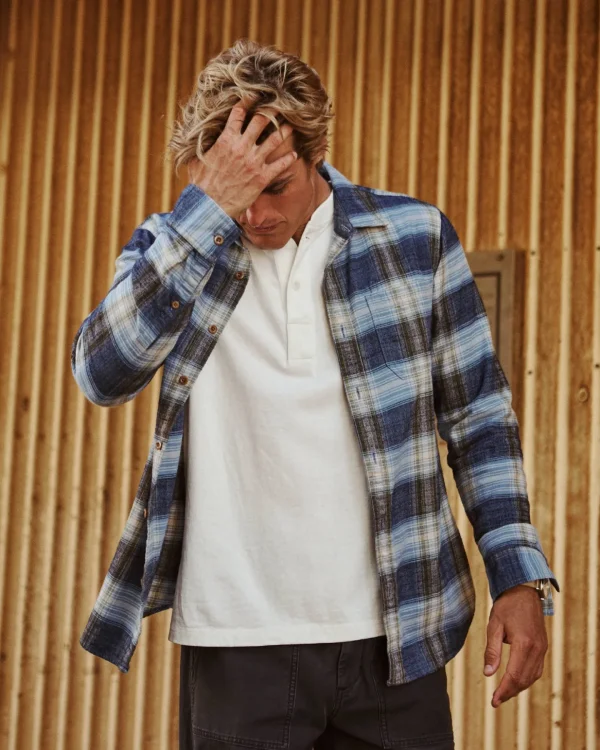 Shirts*Outerknown Transitional Slub Flannel Solimarbluelandandseaplai