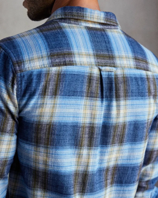 Shirts*Outerknown Transitional Slub Flannel Solimarbluelandandseaplai