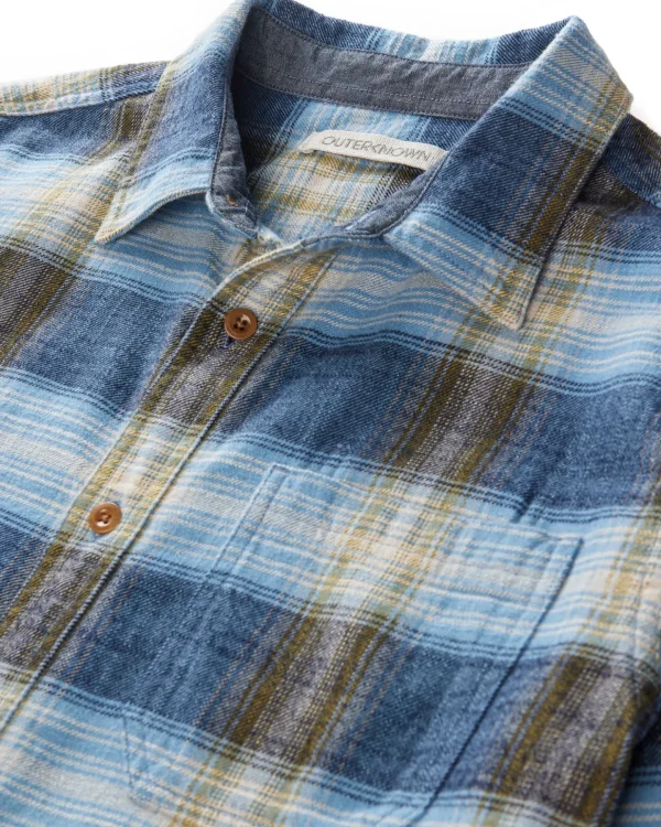 Shirts*Outerknown Transitional Slub Flannel Solimarbluelandandseaplai