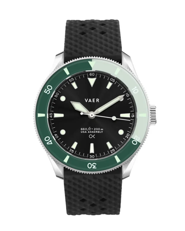 Watches*Outerknown VAER x D4 USA Solar Diver Olive