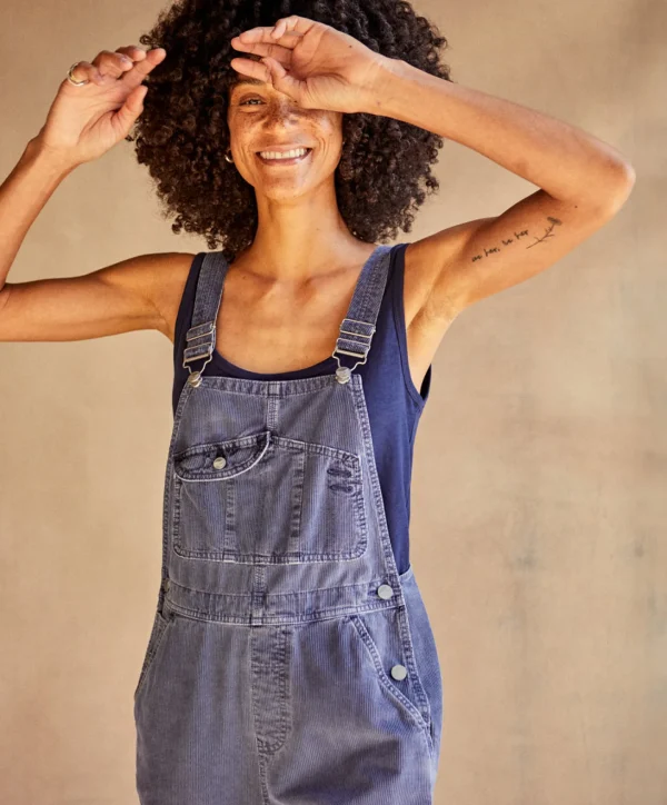 Jumpsuits + Dresses*Outerknown Voyage Cord Overalls Indigo