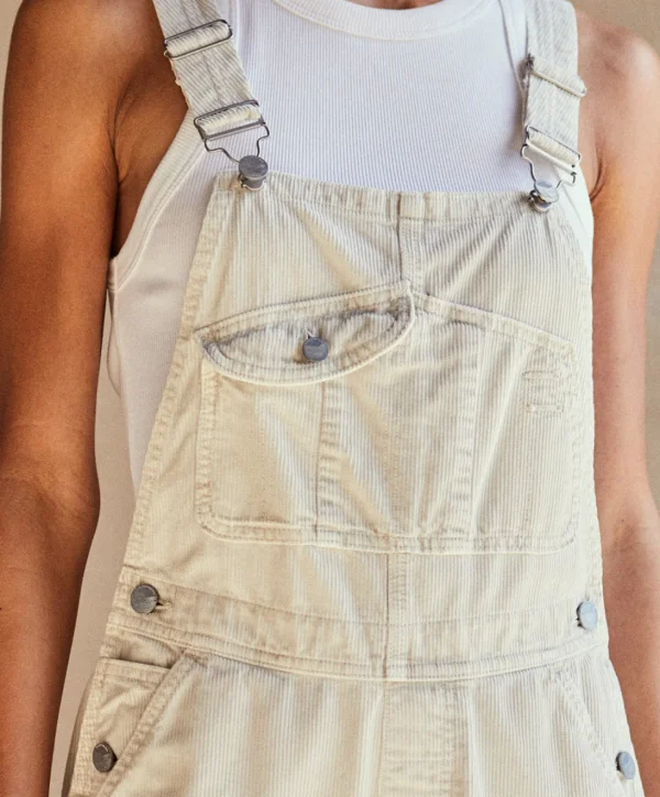 Jumpsuits + Dresses*Outerknown Voyage Cord Overalls Moonlight